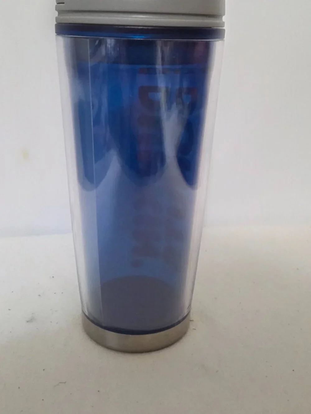2018 Dunkin Donuts 16 oz acrylic travel mug/tumbler Blue Collection